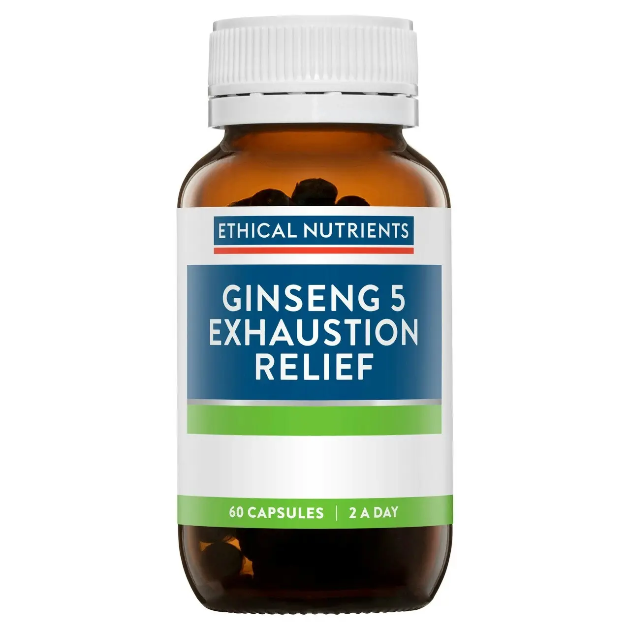 Ethical Nutrients Ginseng 5 Exhaustion Relief 60 Capsules