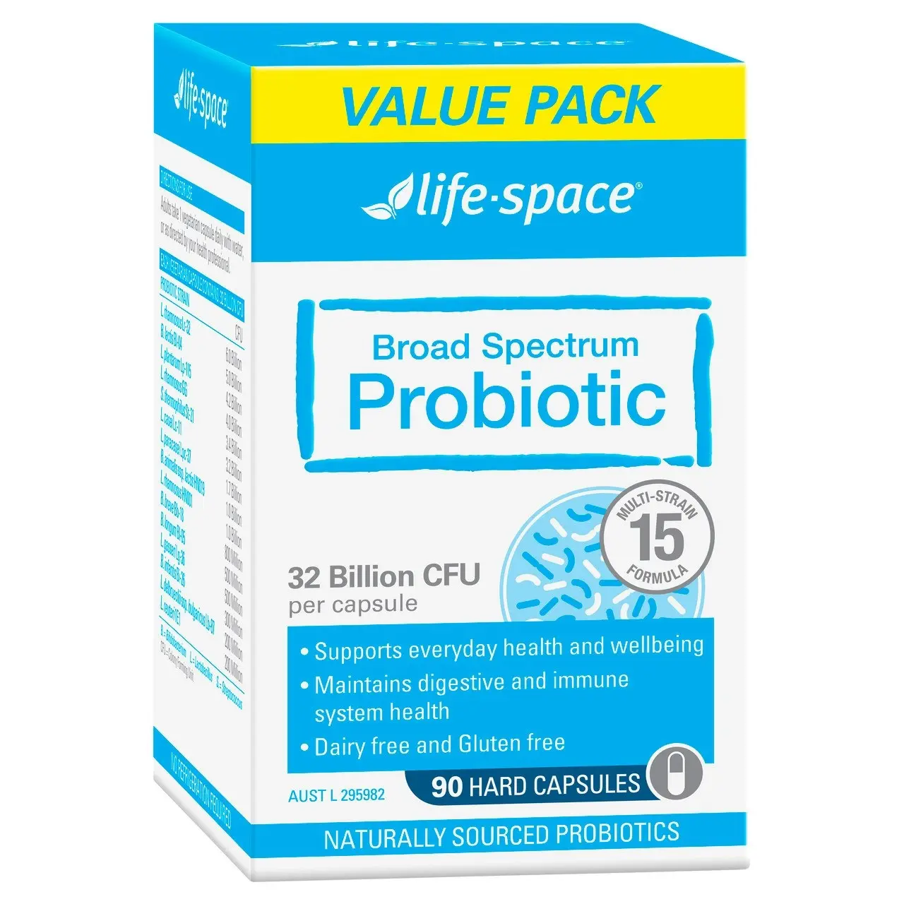 Life-Space Broad Spectrum Probiotic Value Pack 90 Hard Capsules