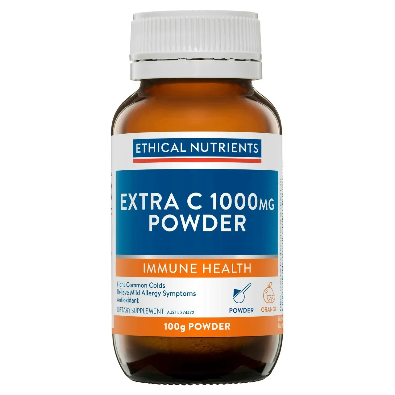 Ethical Nutrients Extra C 1000mg Powder Orange 100g