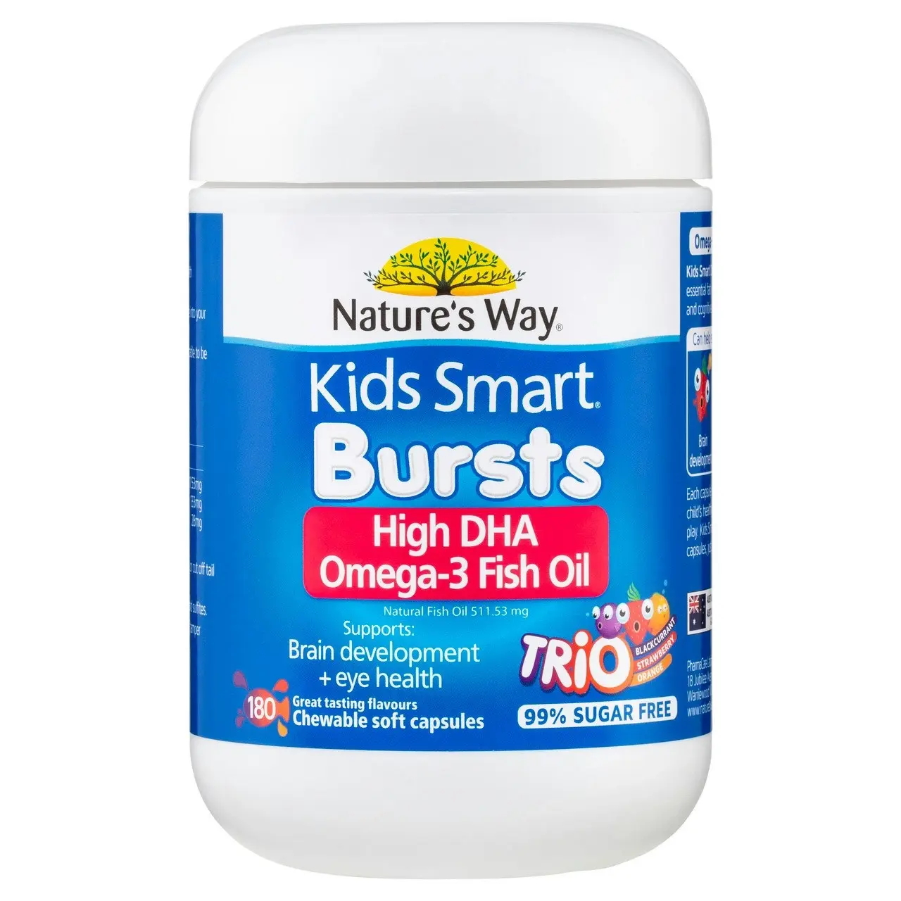 Nature's Way Kids Smart Bursts Omega-3 Fish Oil Trio 180