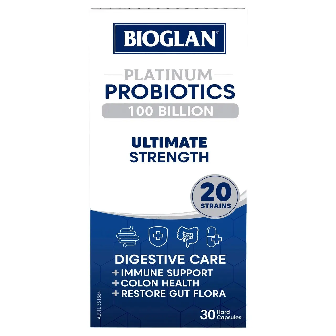 Bioglan Platinum Probiotics 100B 30 Capsules