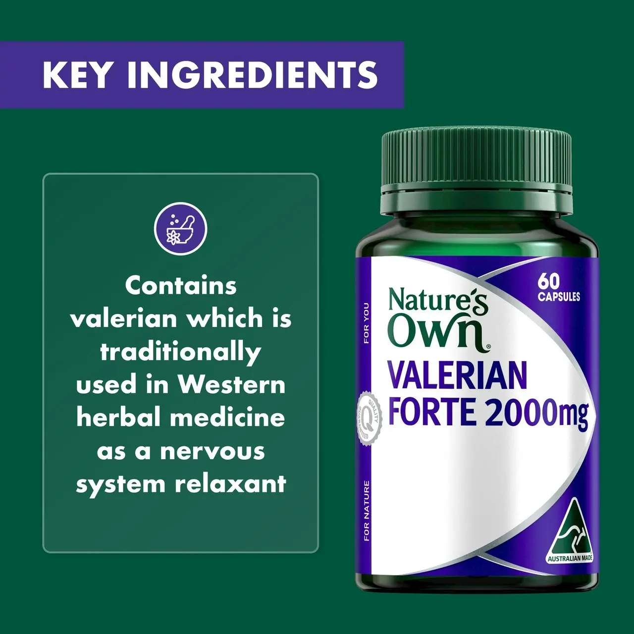 Nature's Own Valerian Forte 2000mg