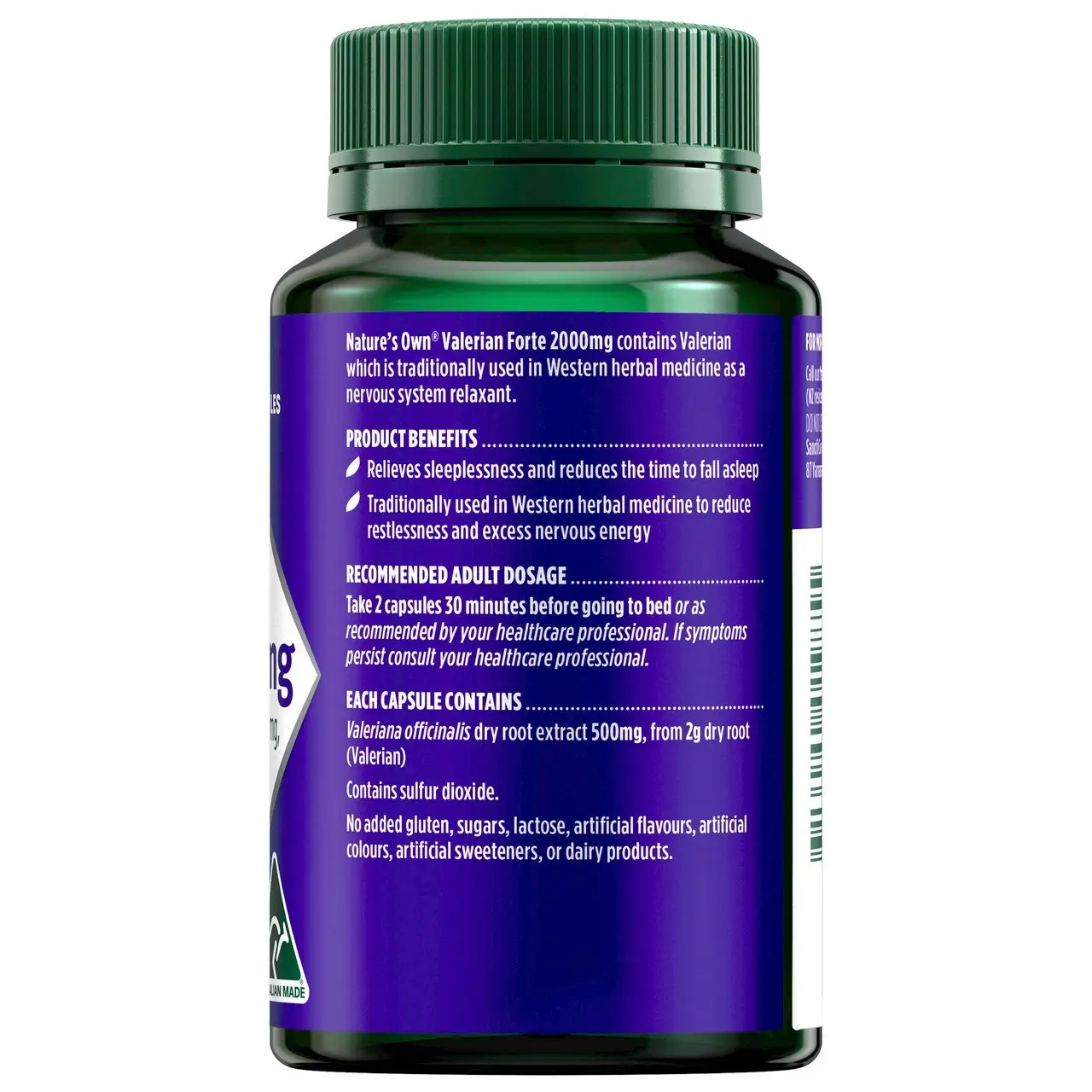 Nature's Own Valerian Forte 2000mg