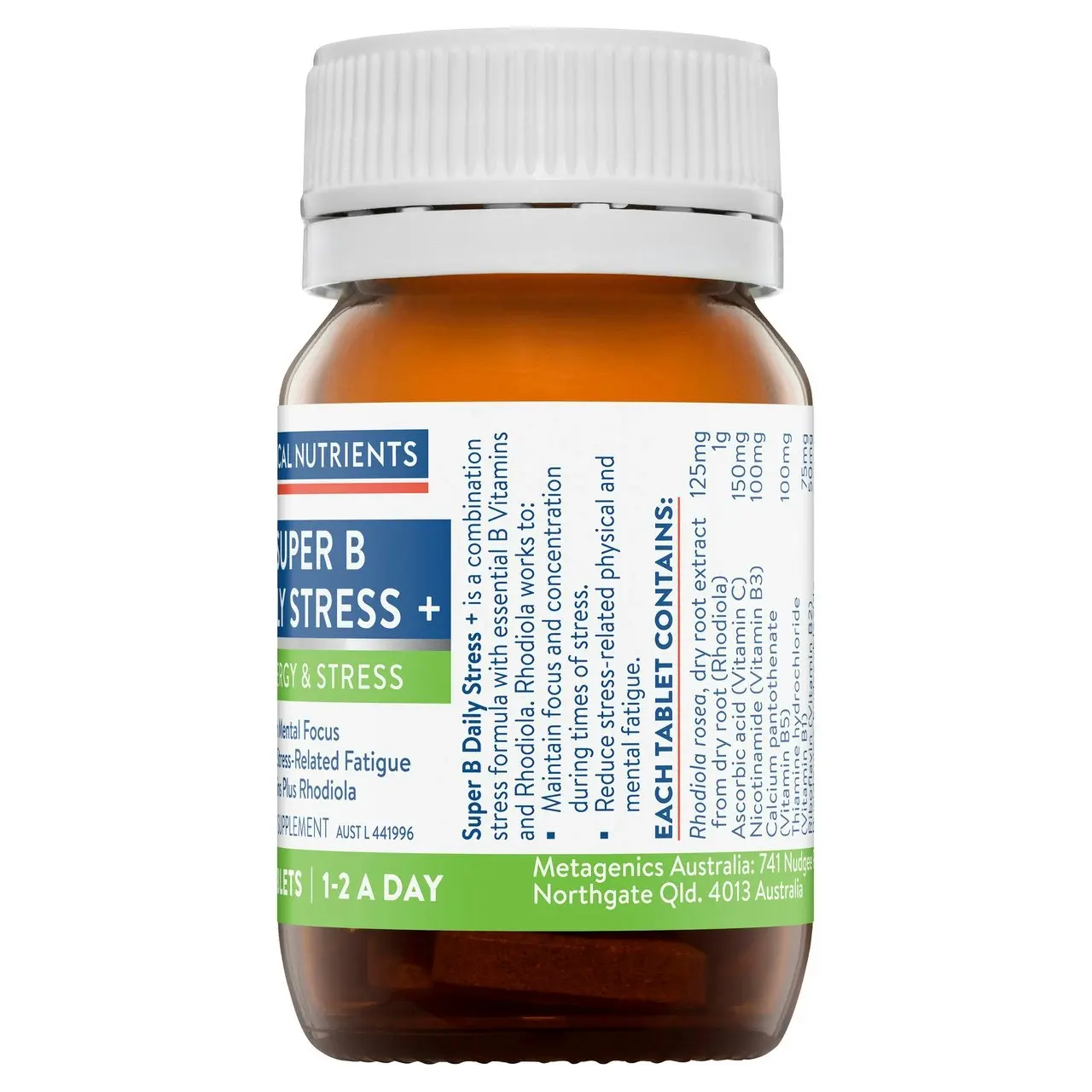 Ethical Nutrients Super B Daily Stress + 30 Tablets