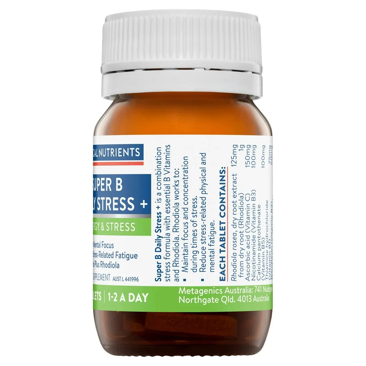 Ethical Nutrients Super B Daily Stress + 30 Tablets