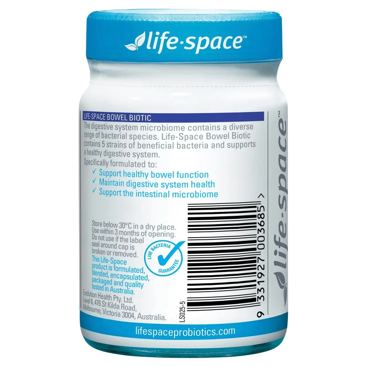 Life-Space Bowel Biotic 60 Hard Capsules