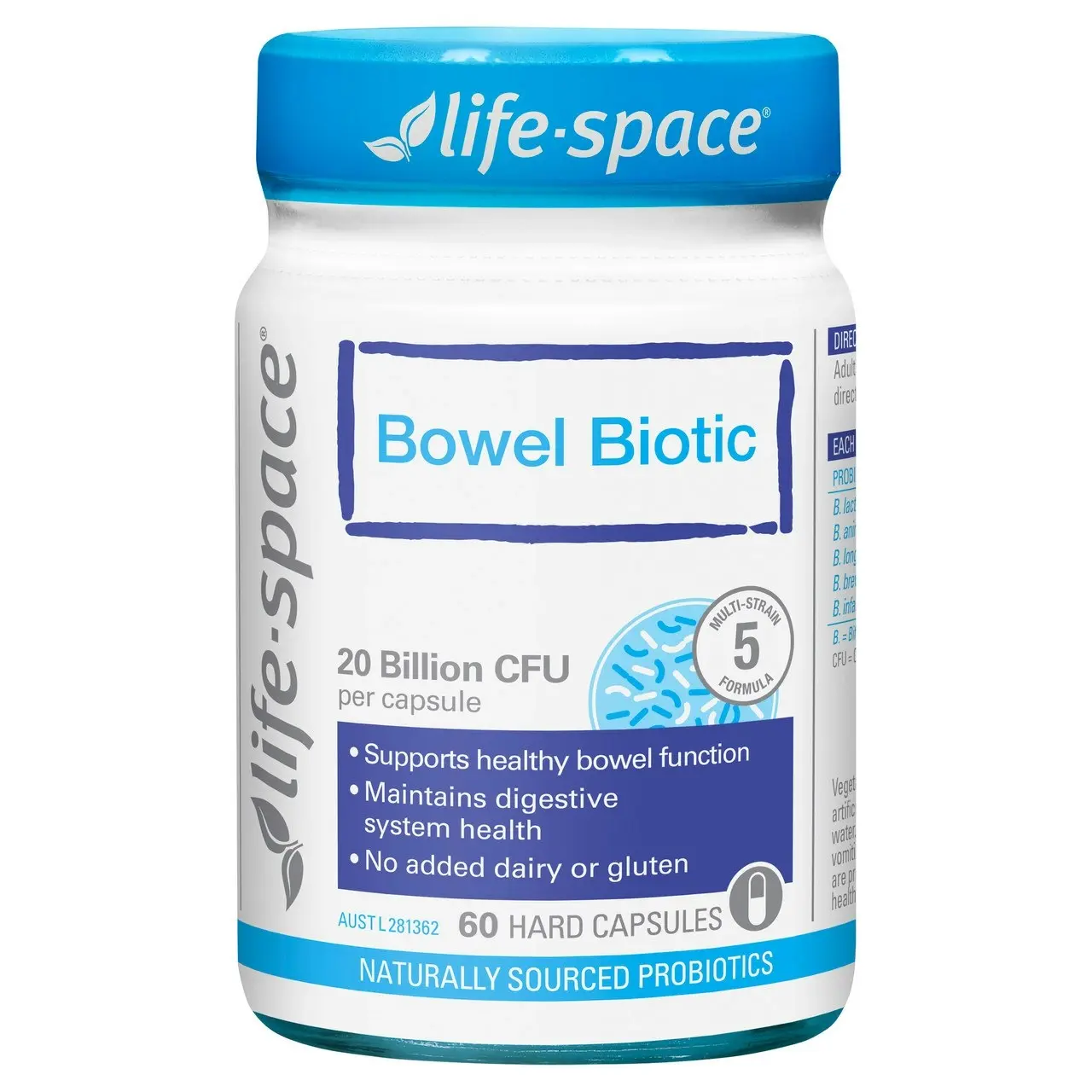 Life-Space Bowel Biotic 60 Hard Capsules