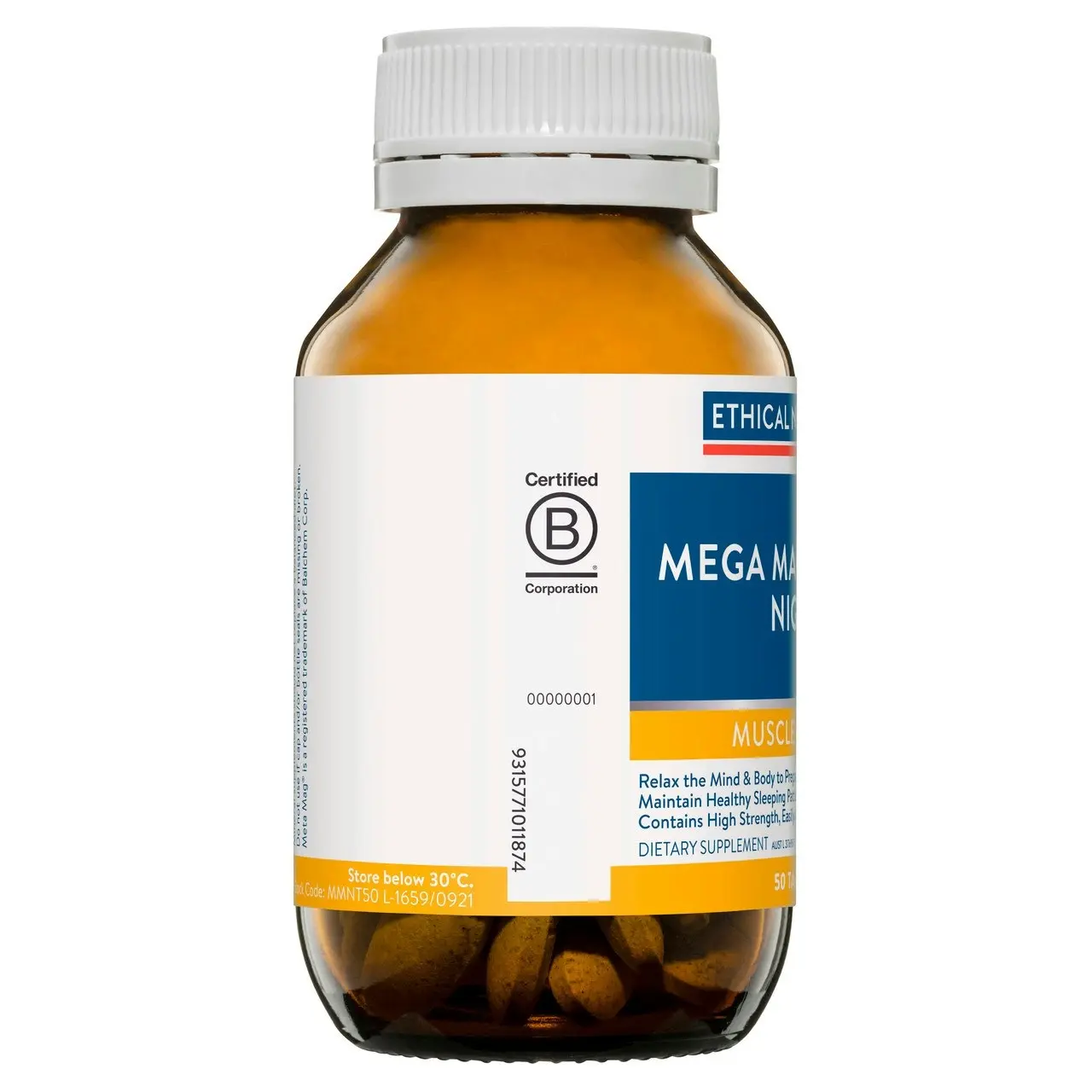 Ethical Nutrients Mega Magnesium Night 50 tablets