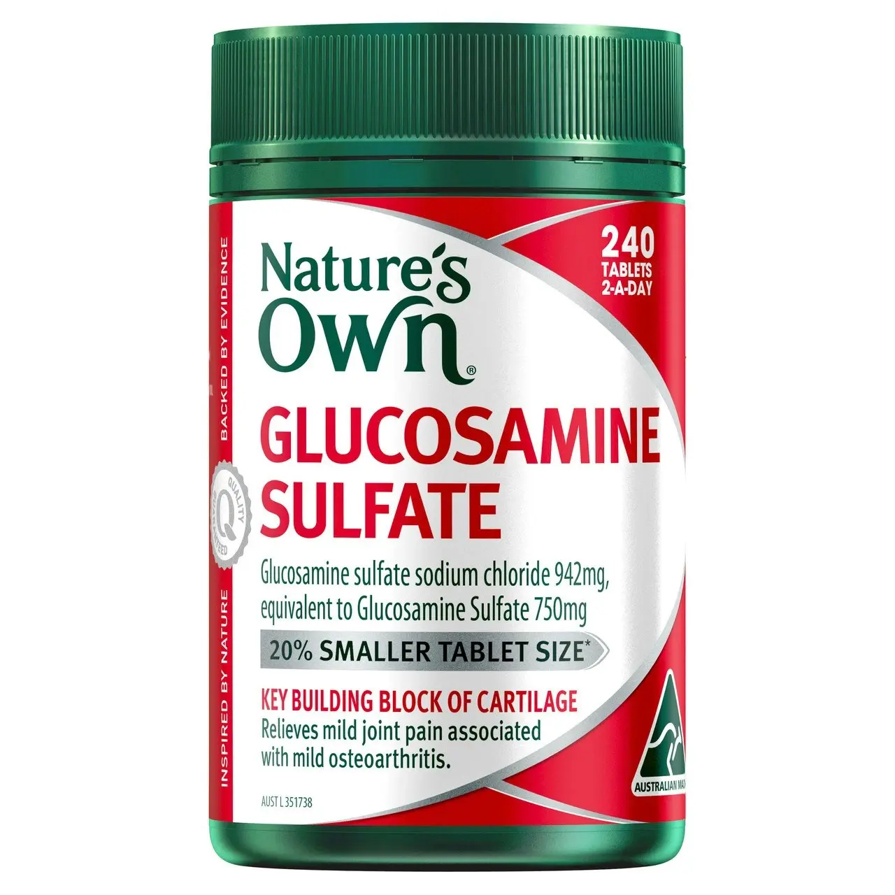 Nature's Own Glucosamine Sulfate 240 Tablets