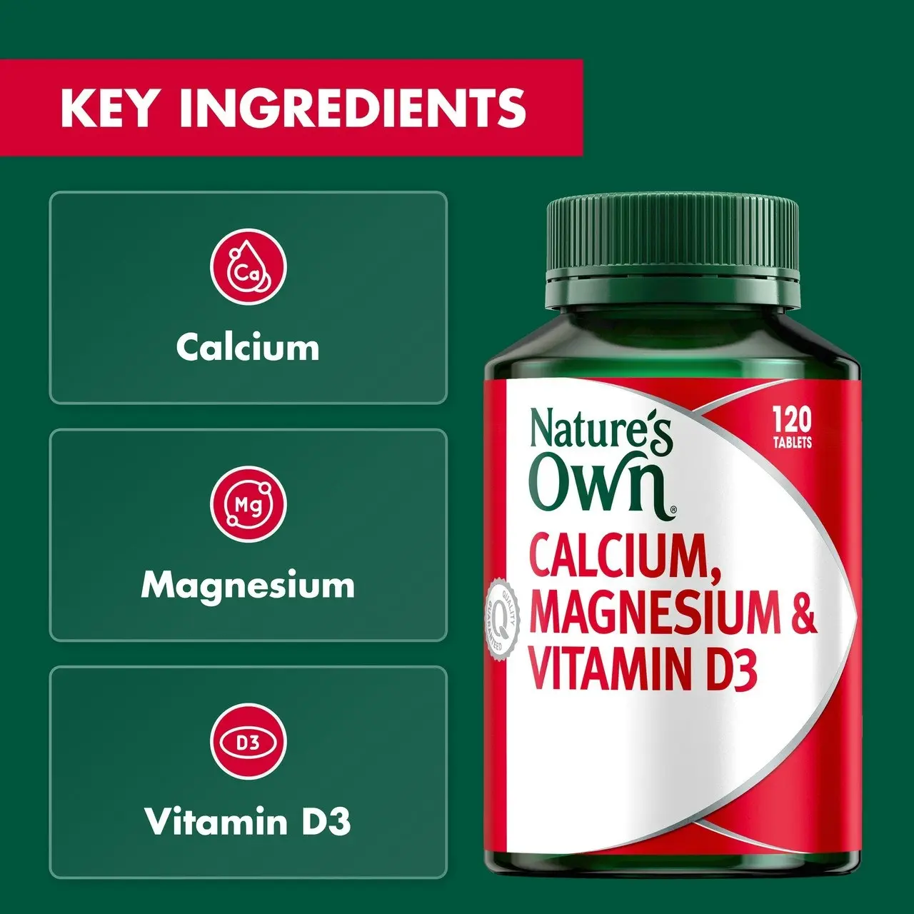 Nature's Own Calcium, Magnesium & Vitamin D3