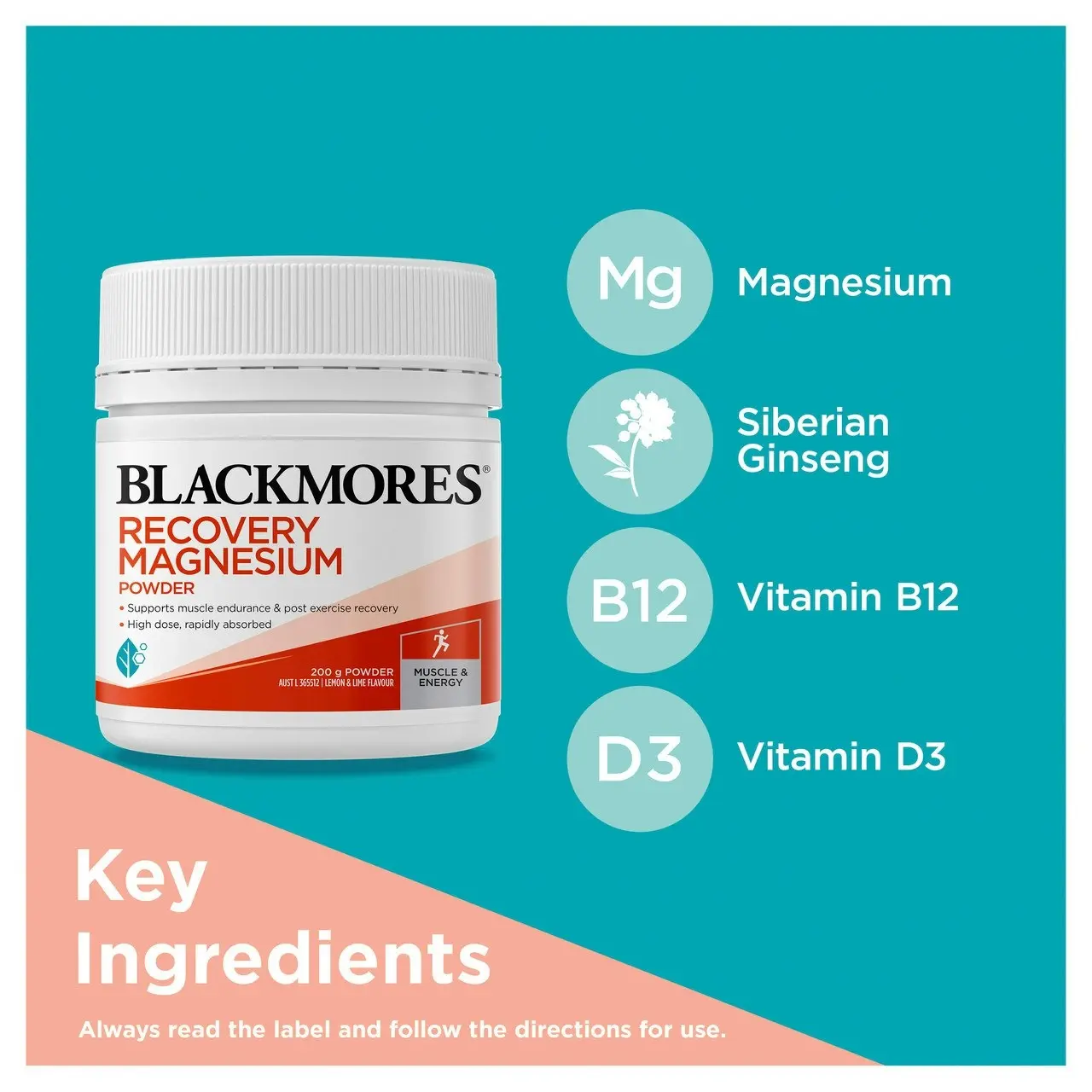 Blackmores Recovery Magnesium Powder 200g