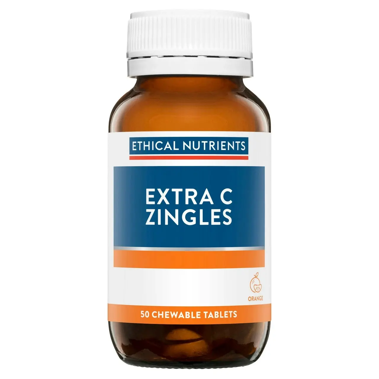 Ethical Nutrients Extra C Zingles Orange 50 Tablets