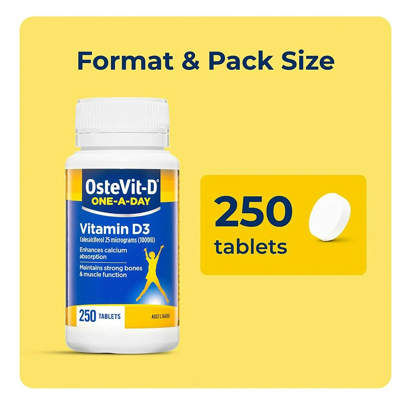 OsteVit-D One-A-Day Vitamin D3 250's Tablets