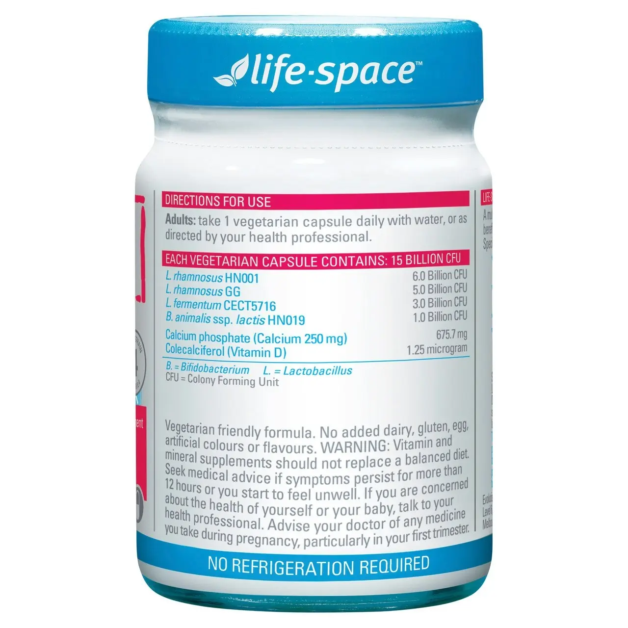 Life-Space Probiotic + Pregnancy & Breastfeeding with Calcium and Vitamin D 50 Hard Capsules