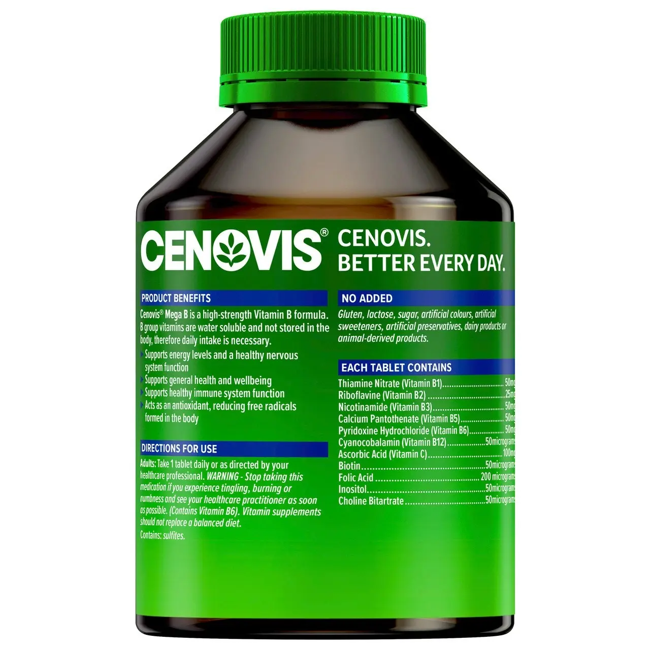 Cenovis Mega B 200 Tablets