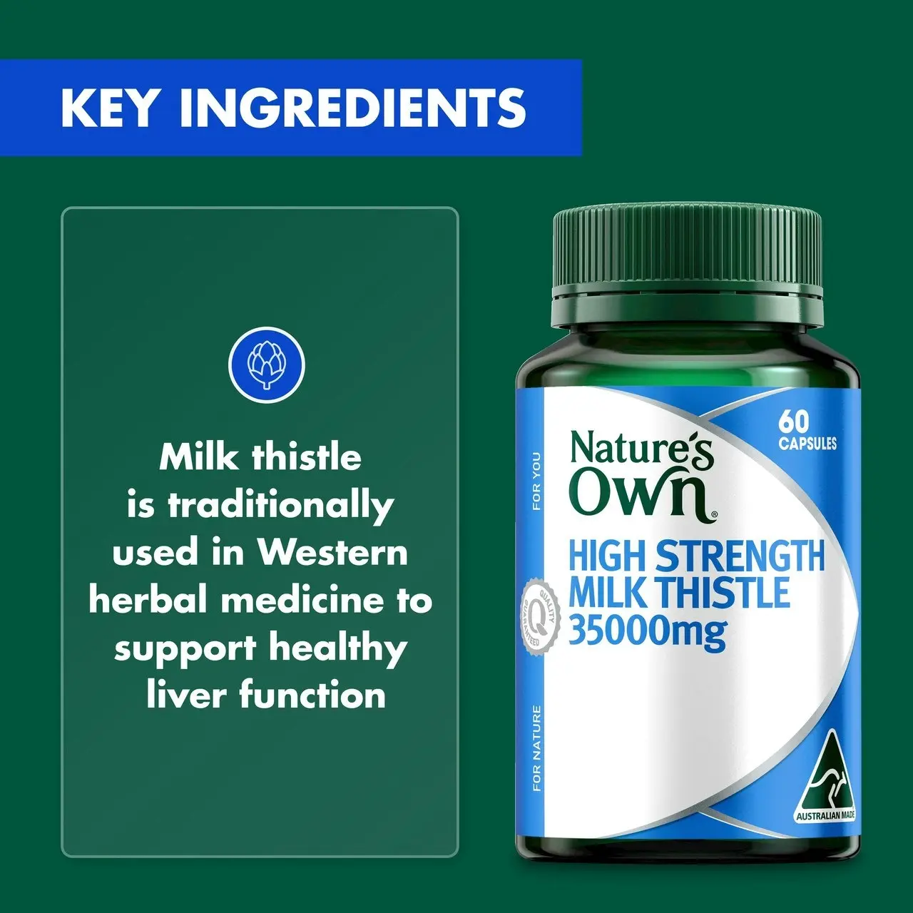 Nature's Own High Strength Milk Thistle 35000mg