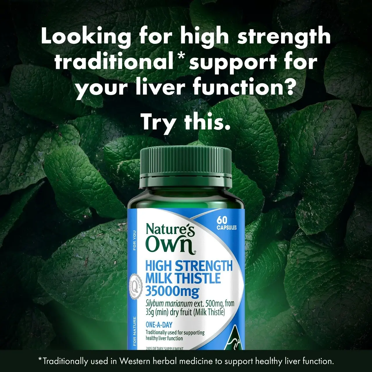 Nature's Own High Strength Milk Thistle 35000mg