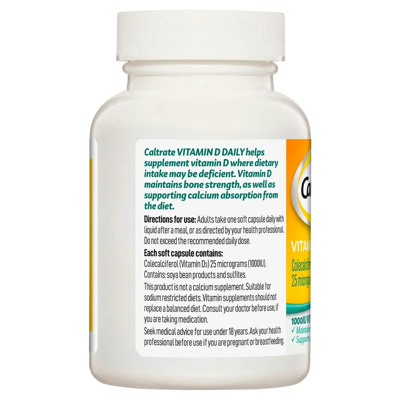 Caltrate Vitamin D Daily 60 Soft Capsules