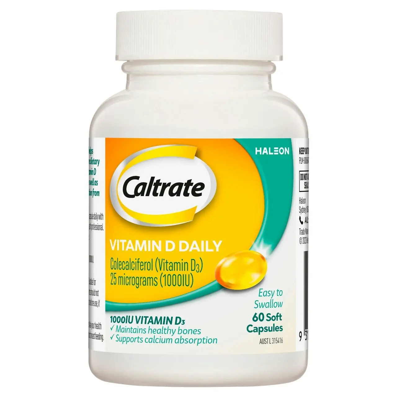 Caltrate Vitamin D Daily 60 Soft Capsules