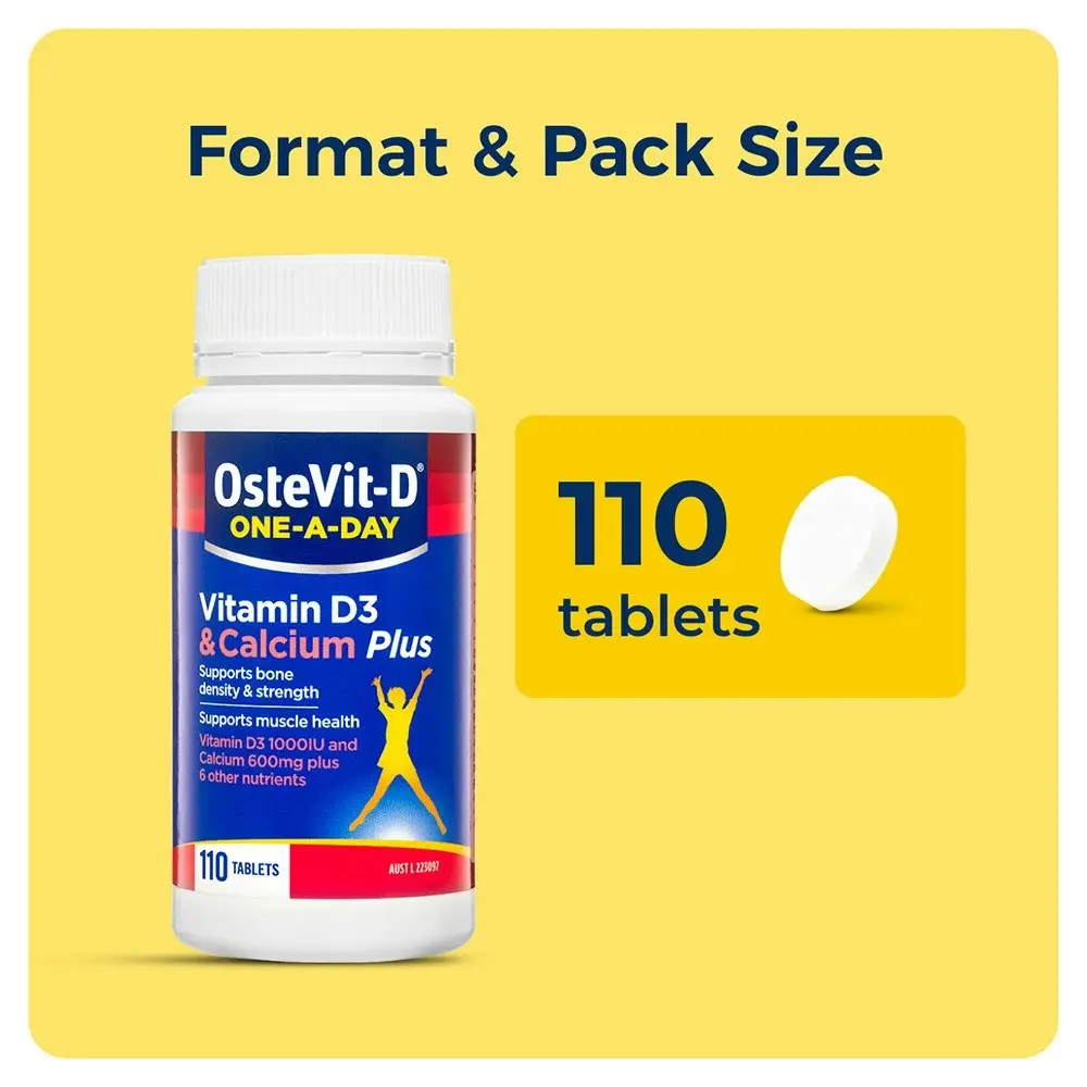 OsteVit-D One-A-Day Vitamin D3 & Calcium Plus Tablets 110s