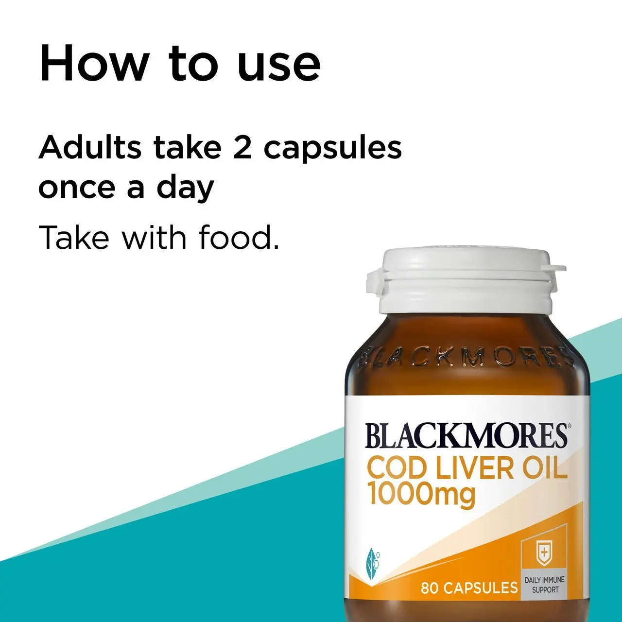 Blackmores Cod Liver Oil 1000mg 80 Capsules