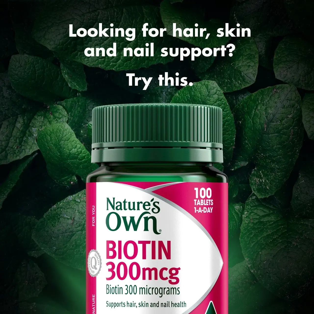 Nature's Own Biotin 300mcg