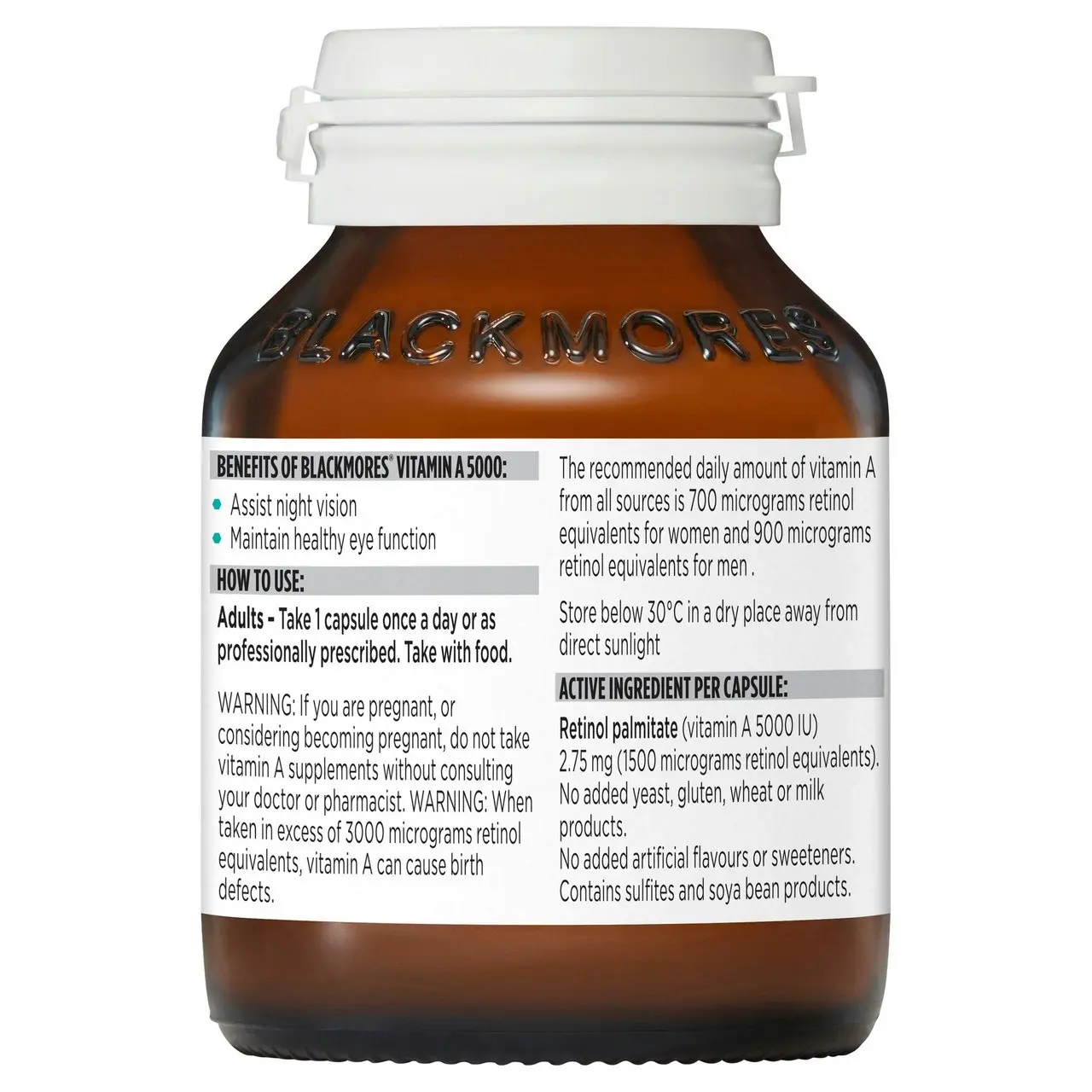 Blackmores Vitamin A 5000 150 Capsules