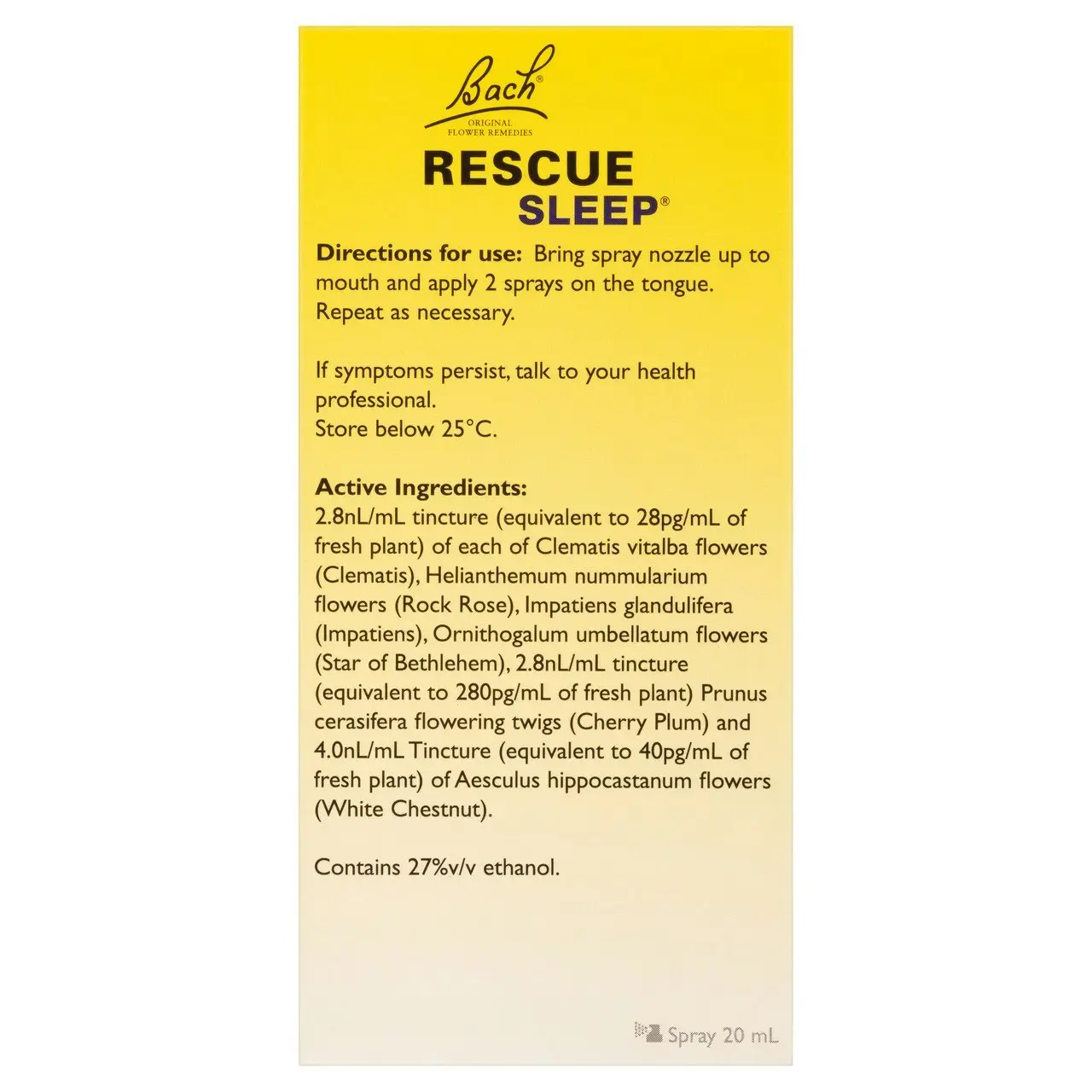 Bach Rescue Sleep Spray 20mL