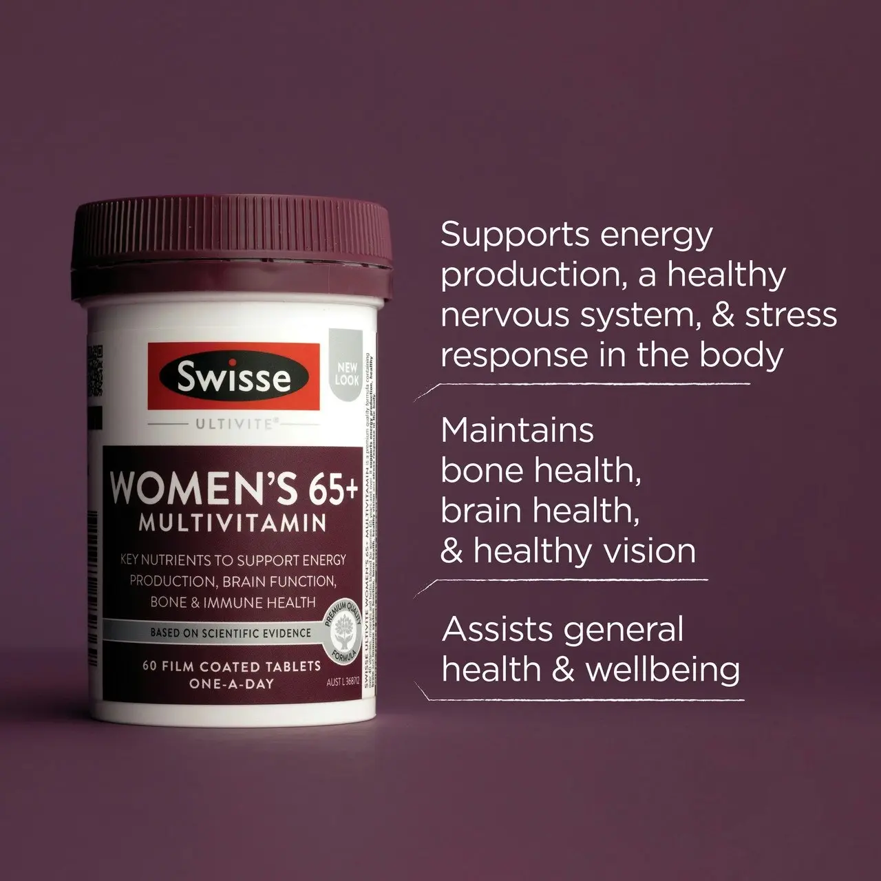 Swisse Ultivite Women's 65+ Multivitamin 60 Tablets