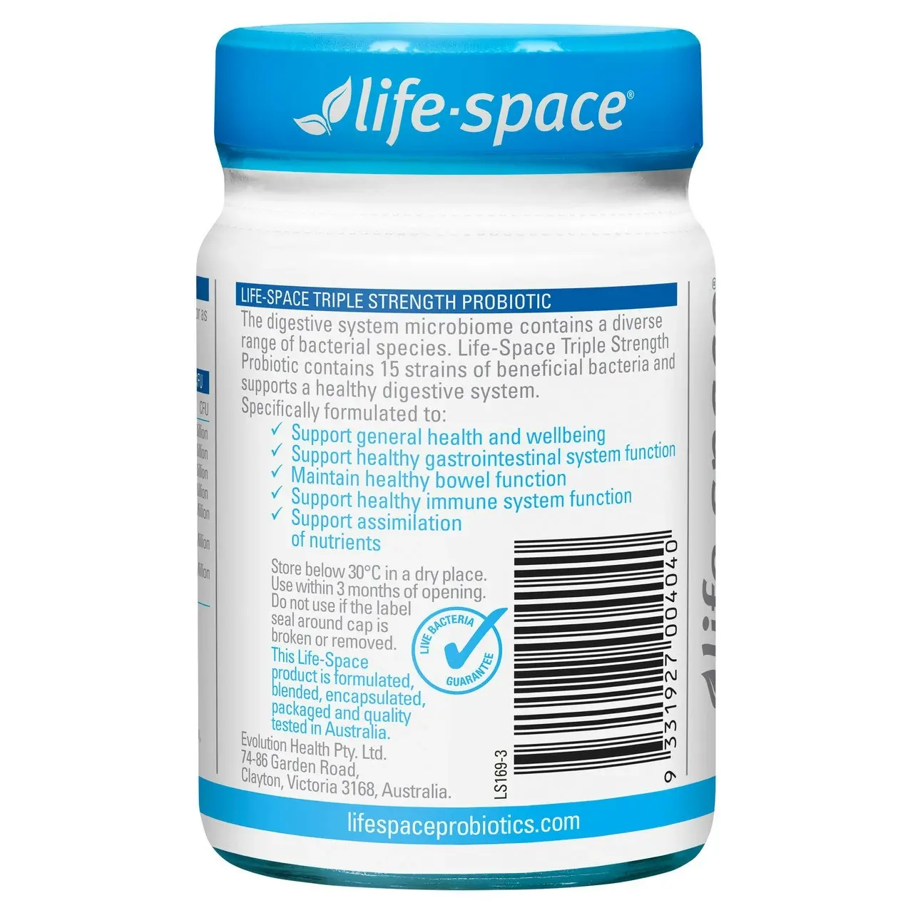 Life-Space Triple Strength Probiotic 30 Hard Capsules