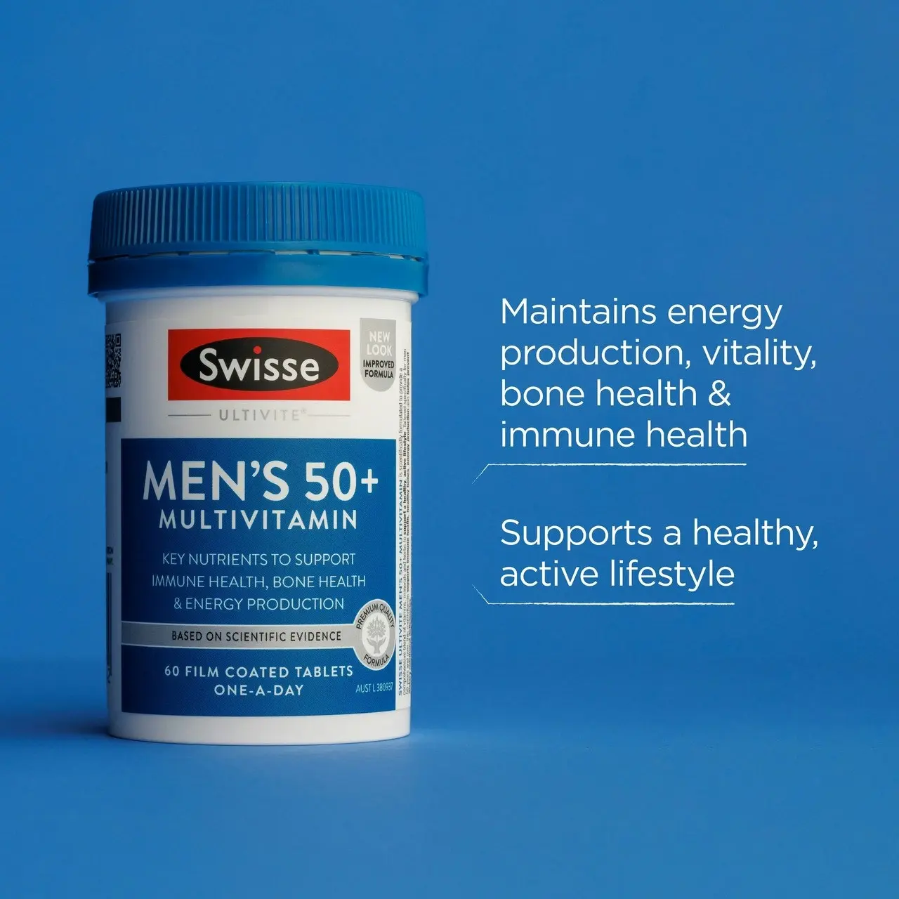 Swisse Ultivite Men's 50 + Multivitamin 60 Tablets