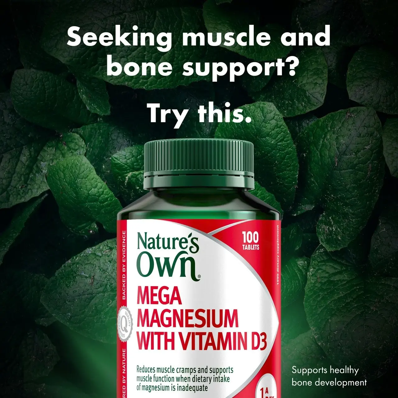 Nature's Own Mega Magnesium with Vitamin D3