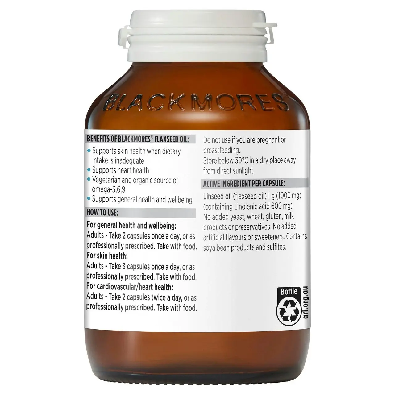 Blackmores Flaxseed Oil 100 Capsules