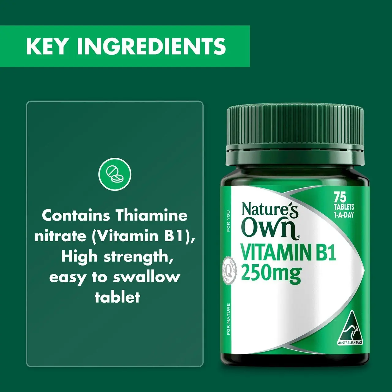 Nature's Own Vitamin B1  250mg