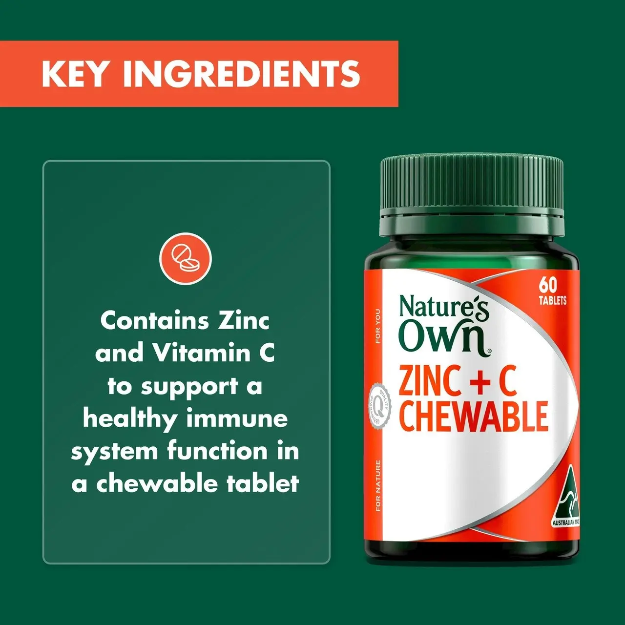 Nature's Own Zinc + C Chewable