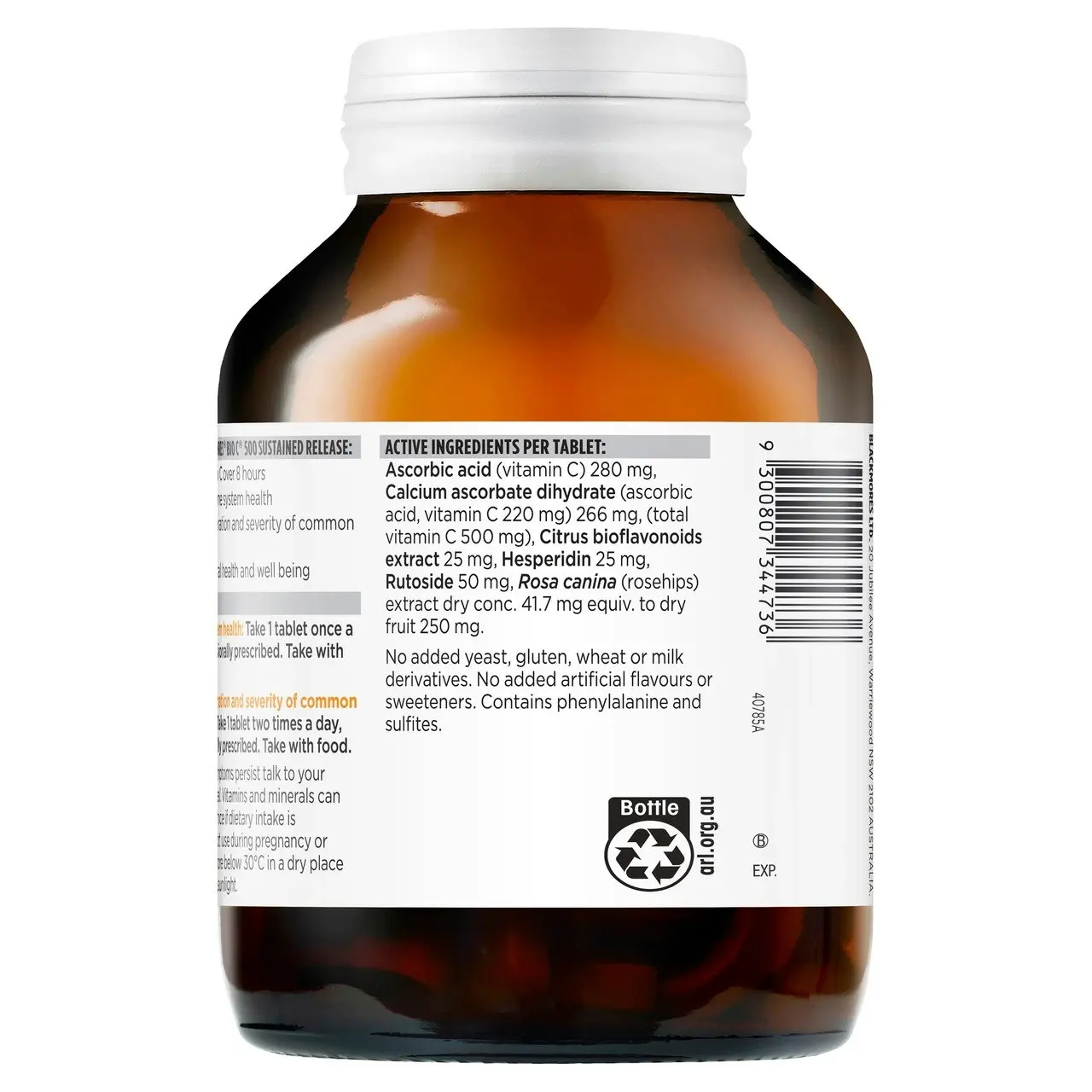 Blackmores BIO C 500 Sustained Release 200 Tablets