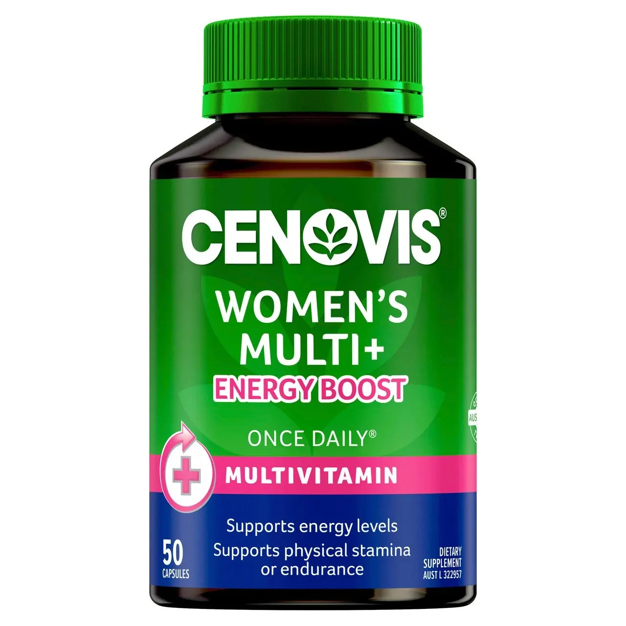 Cenovis Women's Multi + Energy Boost 50 Capsules