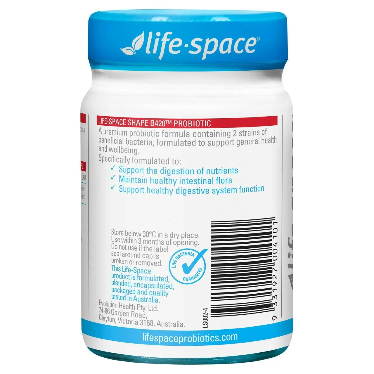 Life-Space Shape B420 Probiotic 60 Hard Capsules