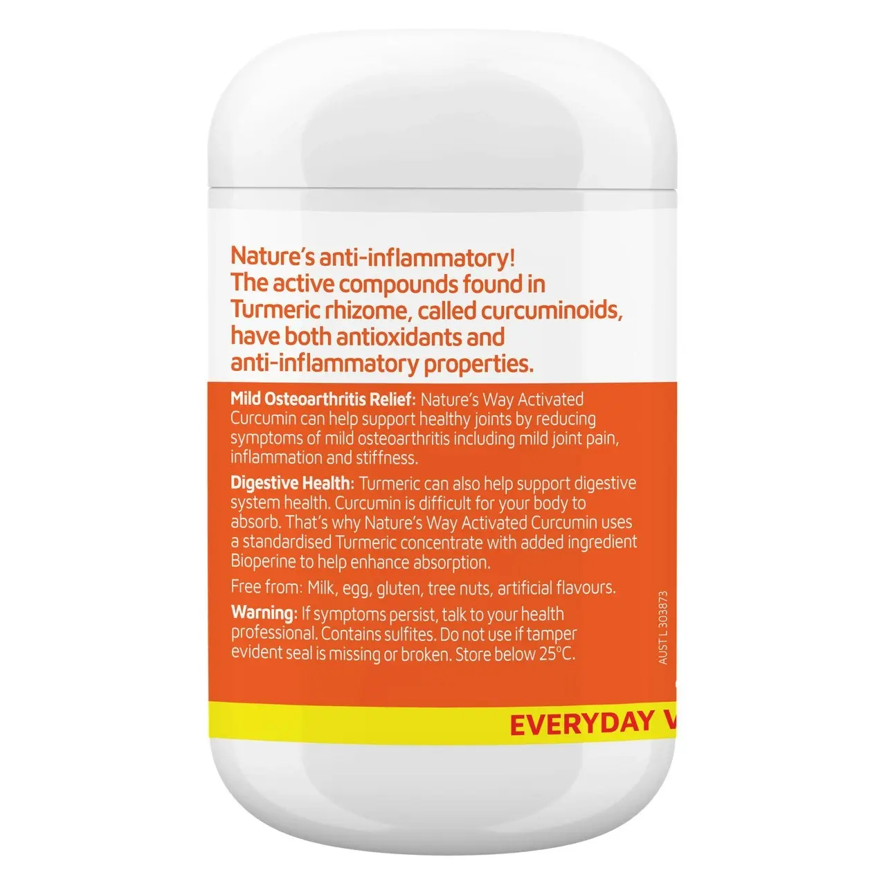 Nature's Way Activated Curcumin Clinical Strength 90 Tablets