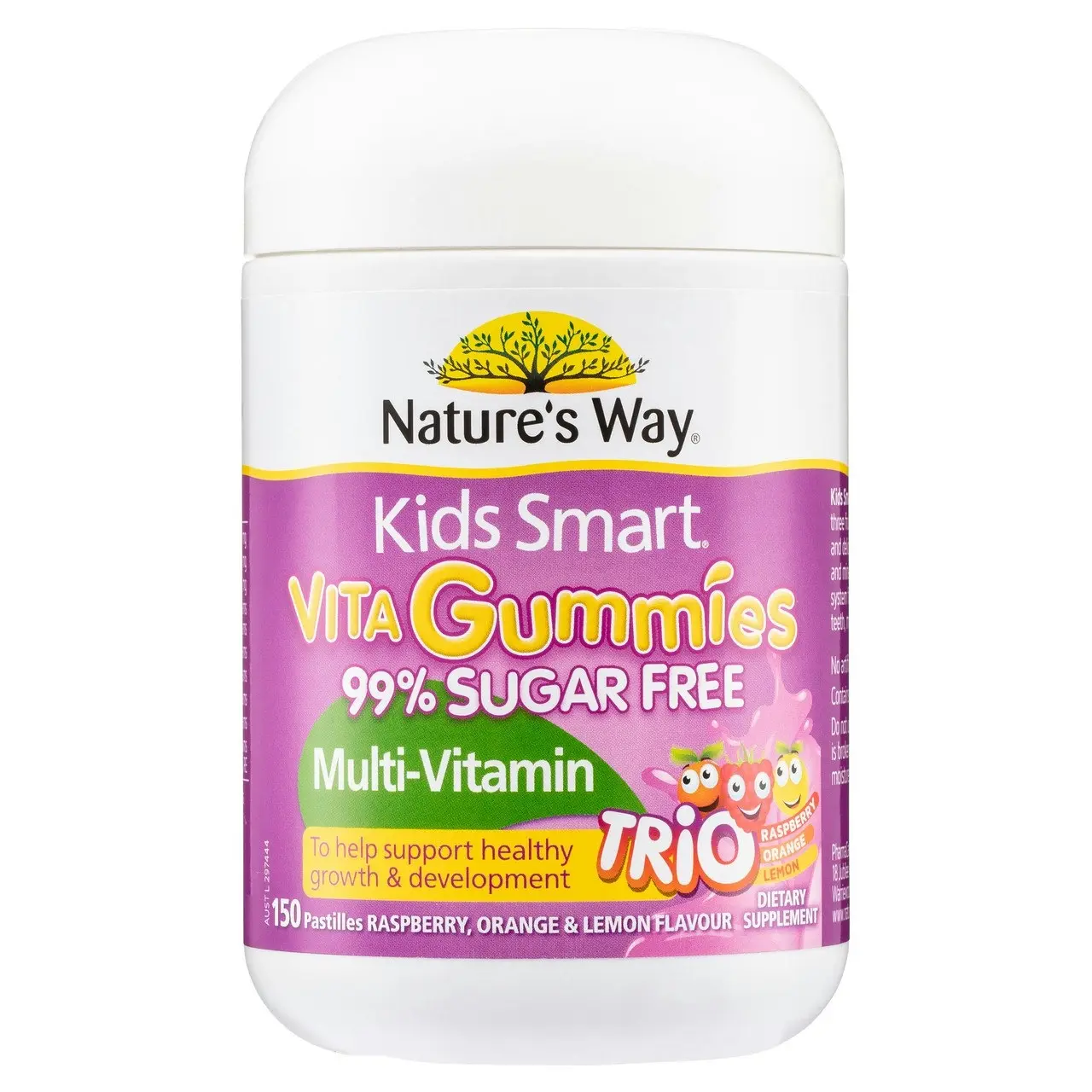 Nature's Way Kids Smart Vita Gummies 99% Sugar Free Multi-Vitamin Trio 150