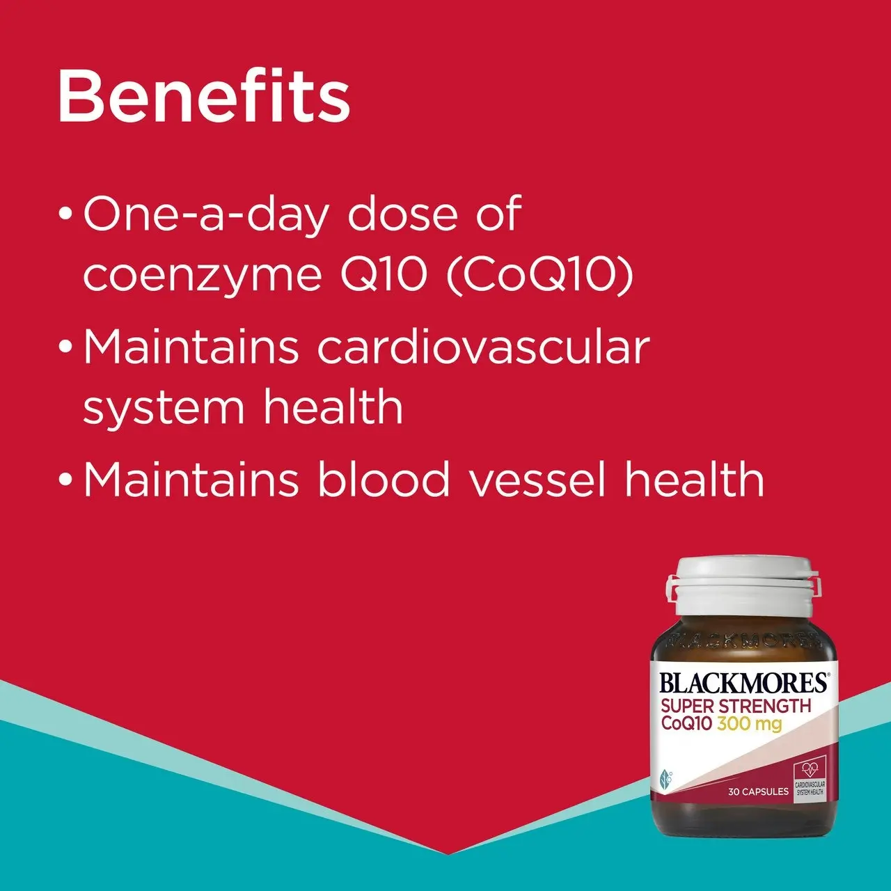 Blackmores(R)  SUPER STRENGTH CoQ10 300mg 30 Capsules