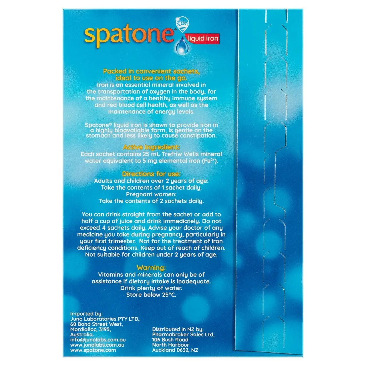 Spatone Liquid Iron 28 Sachets 25mL