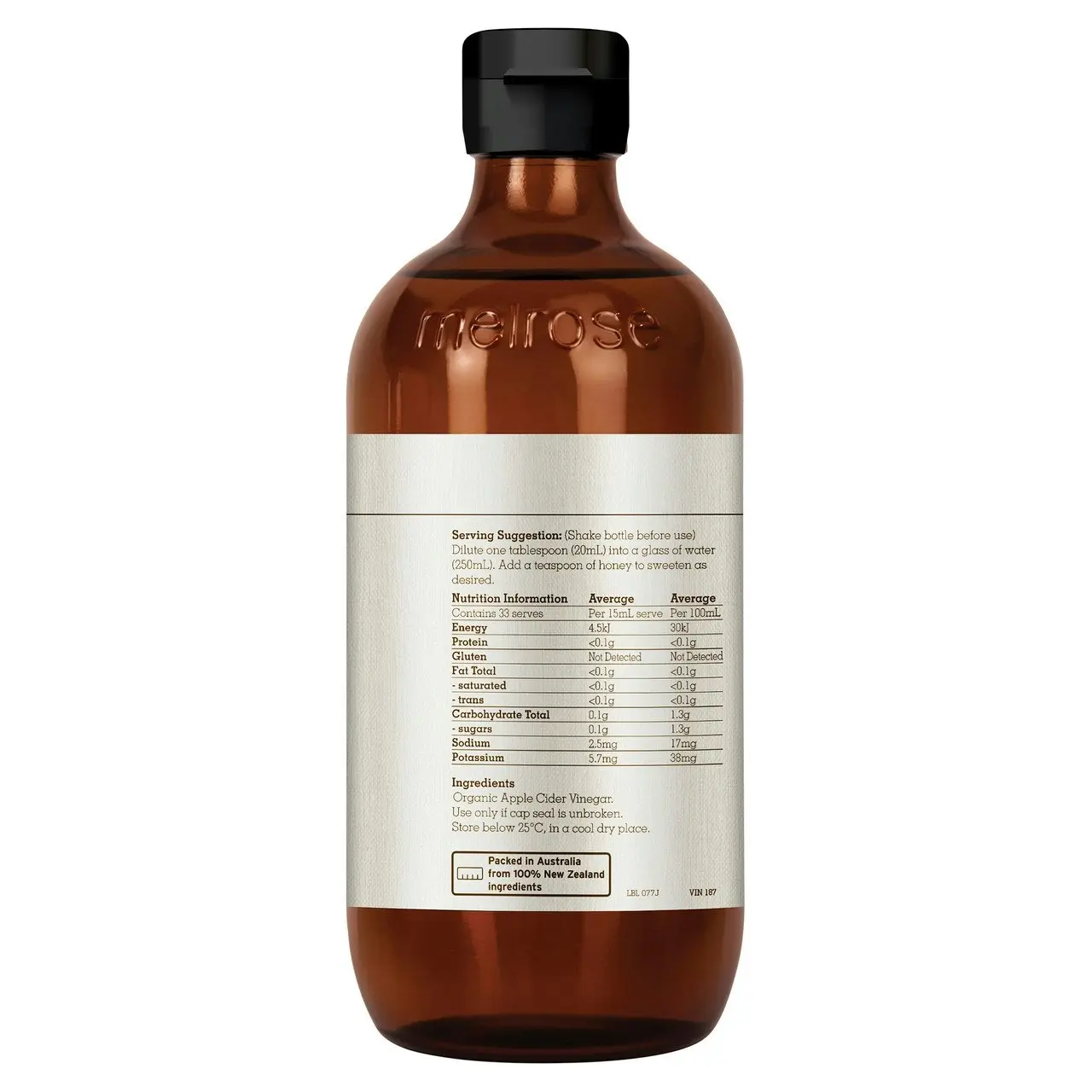 Melrose Organic Apple Cider Vinegar 500mL