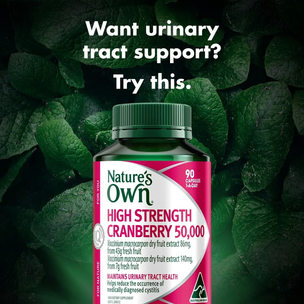 Nature's Own High Strength Cranberry 50,000