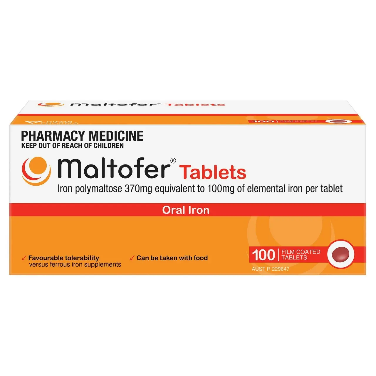 Maltofer Iron 100mg 100 Tablets