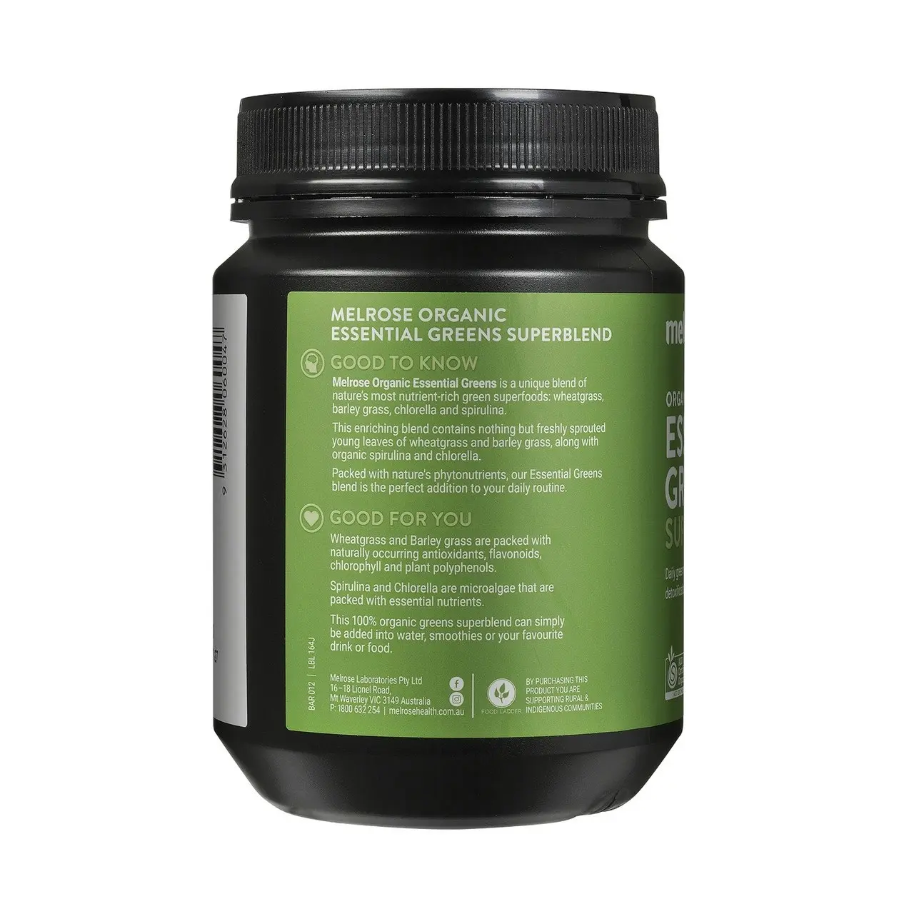 Melrose Organic Essential Greens 200g