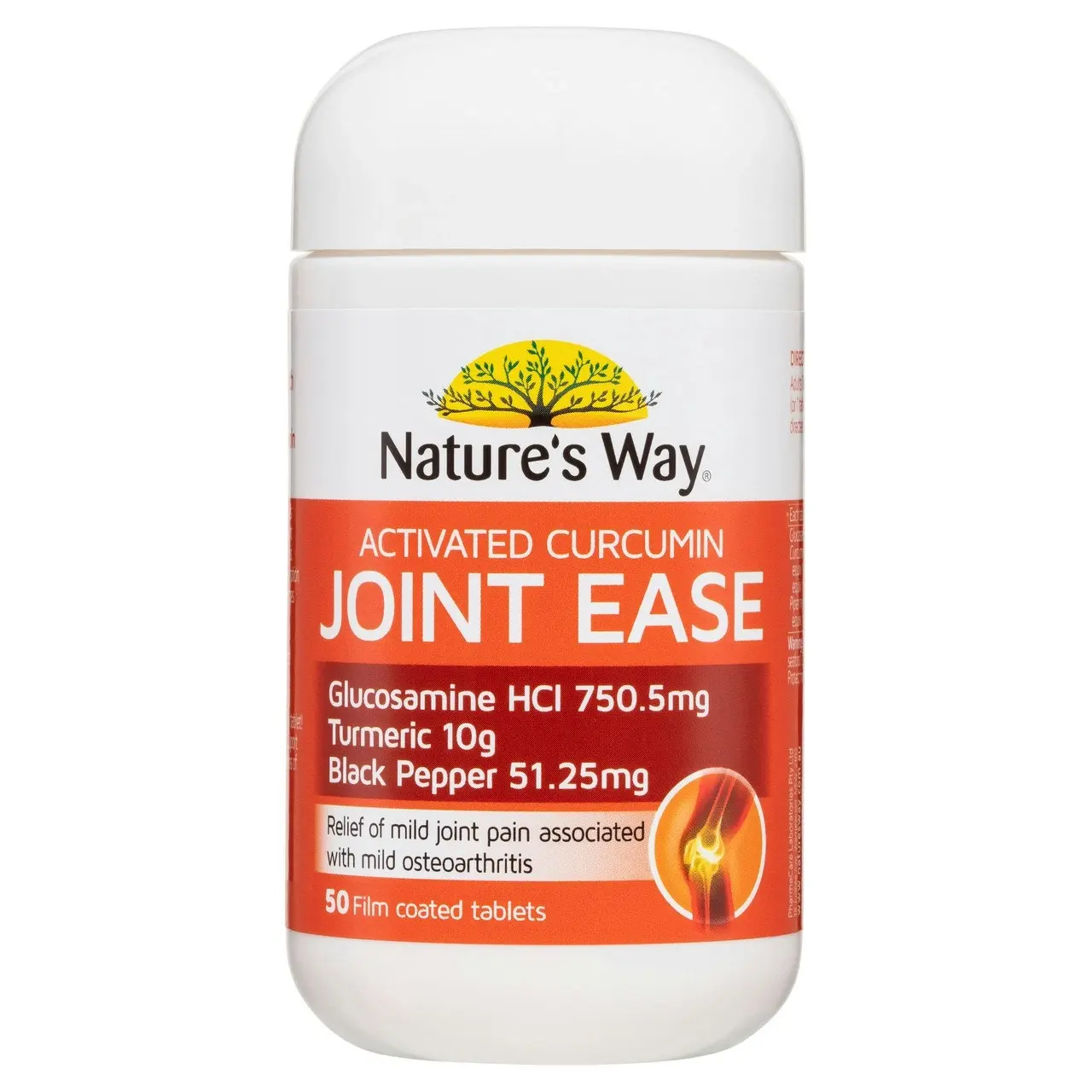 Nature's Way Activated Curcumin Turmeric Concentrate Joint Ease Tablets 50