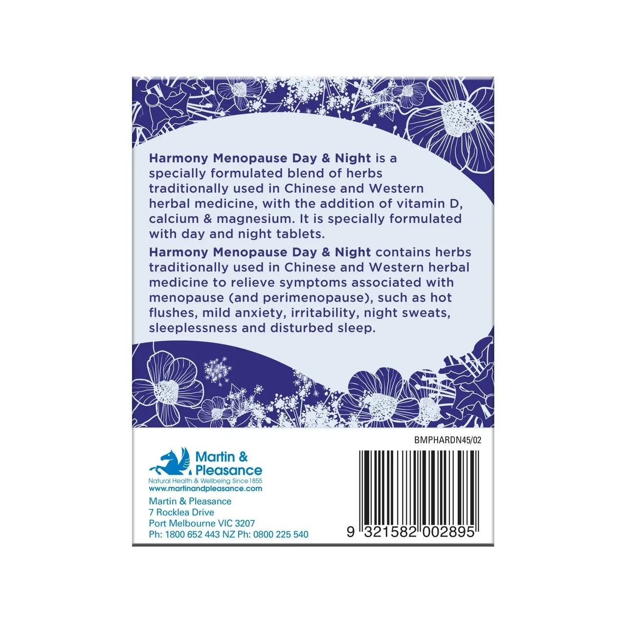 Harmony Menopause Day & Night 45 Tablets