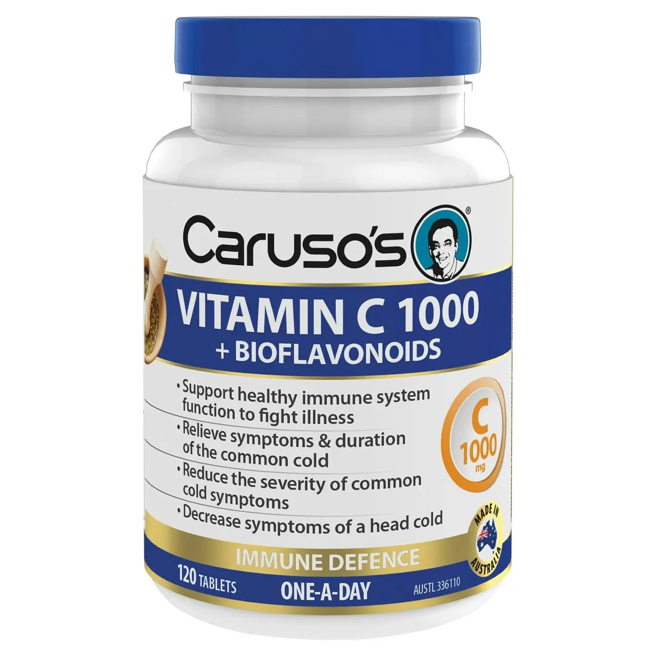 Caruso's Vitamin C 1000 + Bioflavonoids 120 Tablets