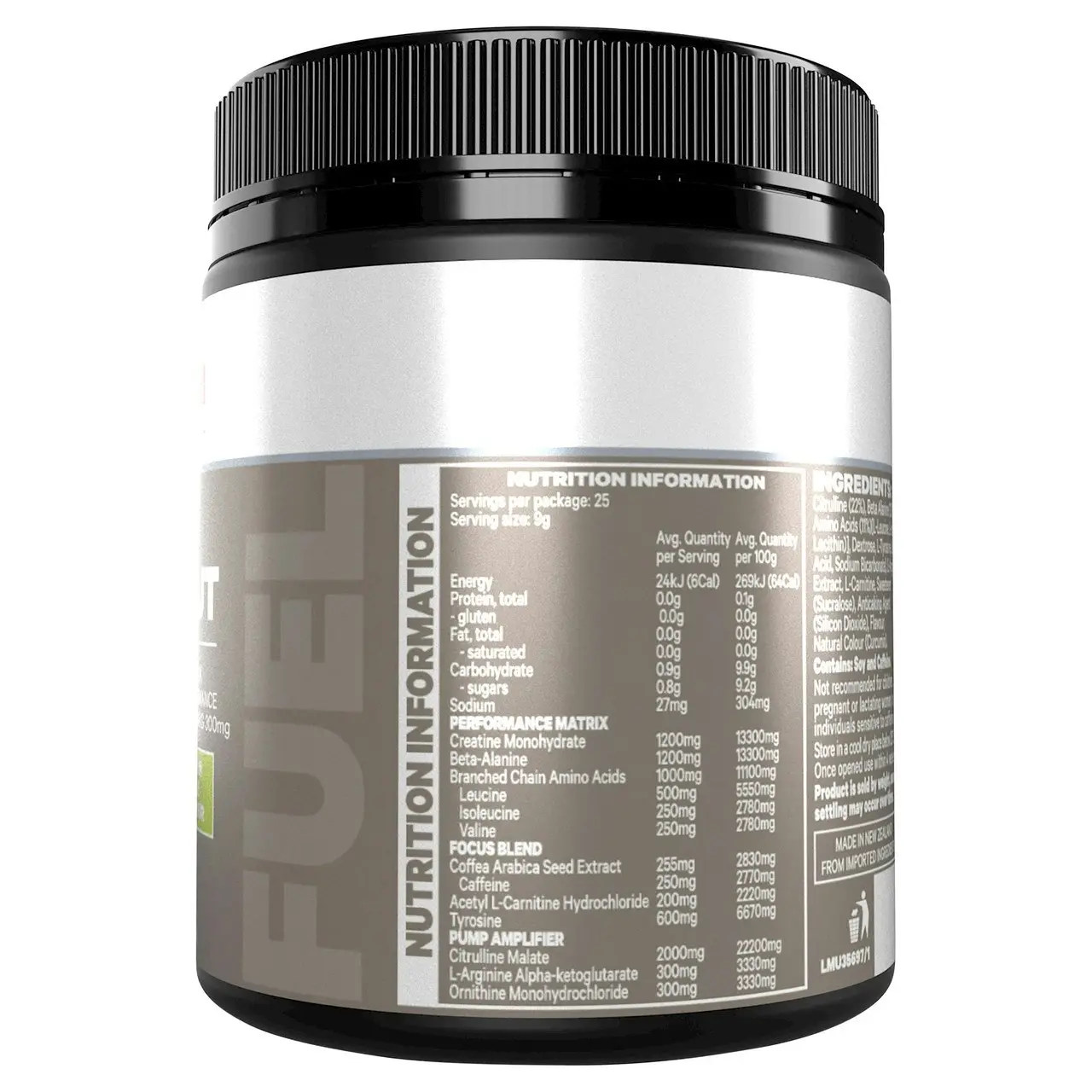 Musashi Pre Workout Lemon Lime 225g